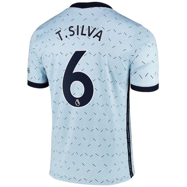 Camiseta Chelsea NO.6 T. Silva 2ª 2020-2021 Azul